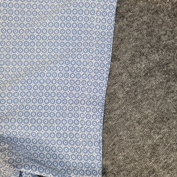 Panhandle Men's Size L Vented Button-Up Fishing Performance Shirt Blue White - Picture 5 of 16